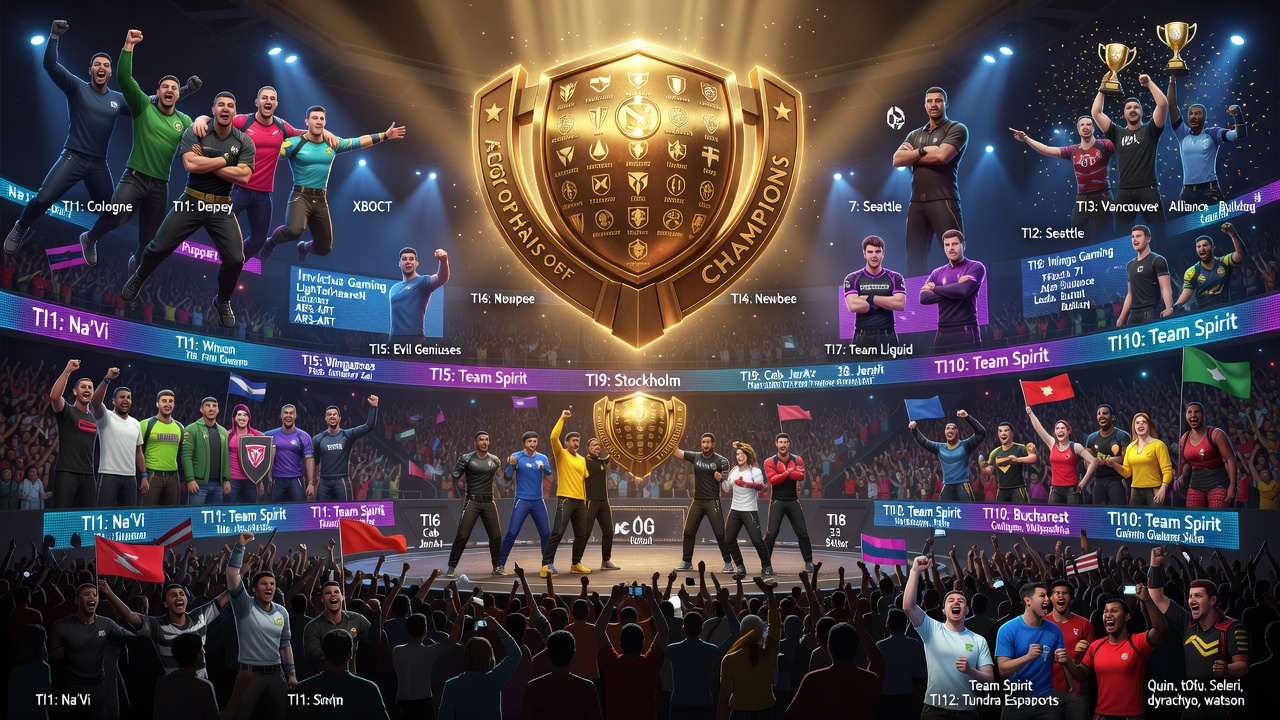 Победители Инта по годам: чемпионы The International по Dota 2