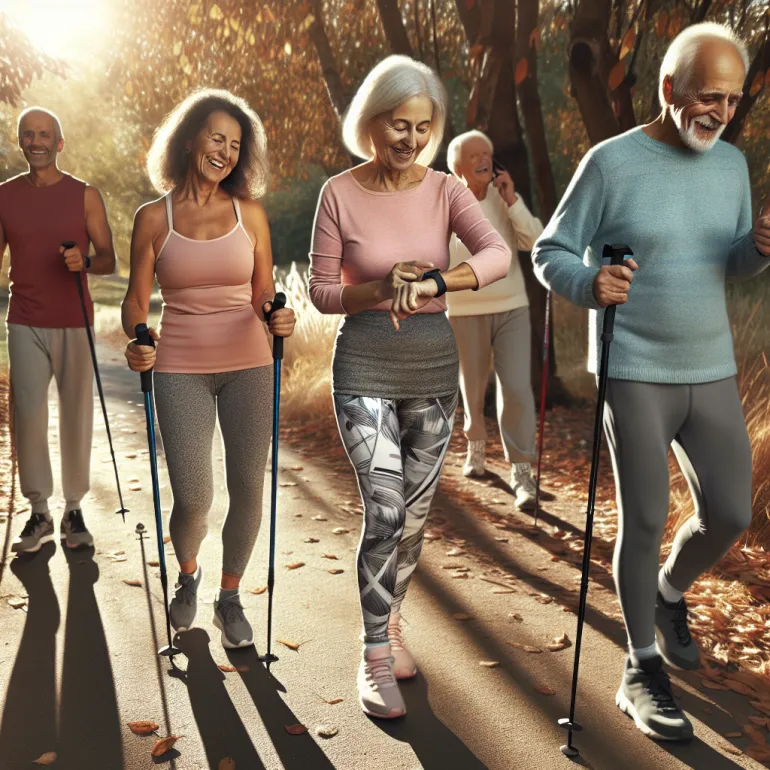 Скандинавская ходьба для пожилых: Путь к здоровью и долголетию