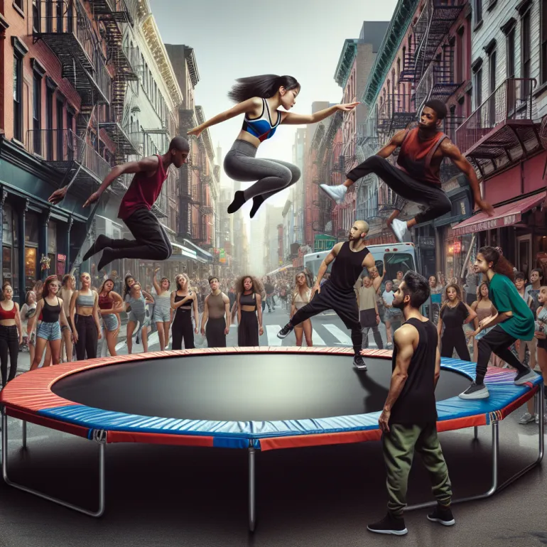 Тренировка на уличном батуте: Путь к здоровью и веселью