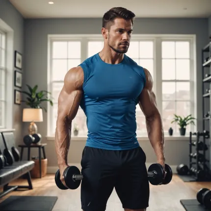 Бицепс гантели дома: Тренировка без зала