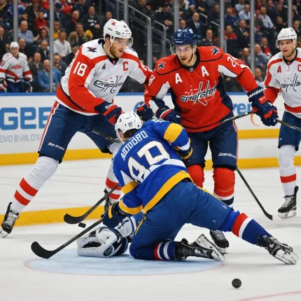 Наследника Овечкина покалечил русский крушитель! Задоров жестко врезал Мэттьюсу — тот не смог вернуться на лед