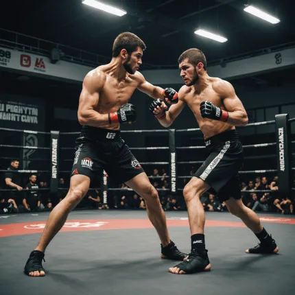 Видео: Махачев провел жесткий спарринг с братом Хабиба при подготовке к UFC 322