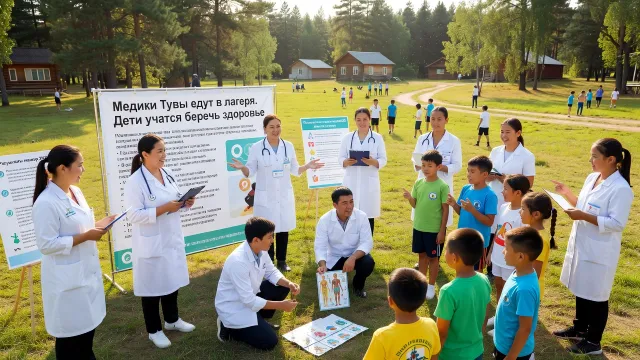 Медики Тувы едут в лагеря. Дети учатся беречь здоровье